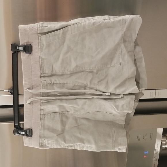 💕JAMES PERSE💕 Linen Shorts ~ Solitaire Beige 2 NWT - Picture 2 of 7